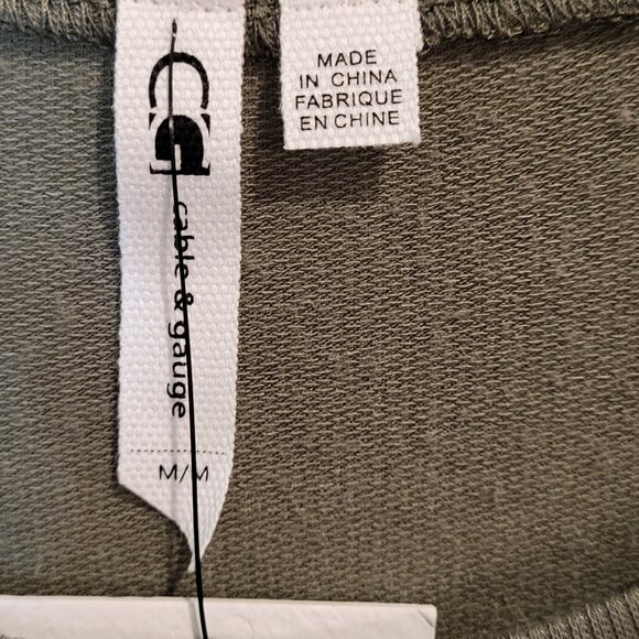 Cable and Gauge Pale Olive Dress- Medium - Picture 9 of 10